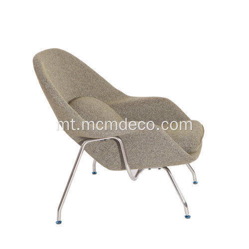 Saarinen Womb Chair &amp; Ottoman in Cashmere Wool